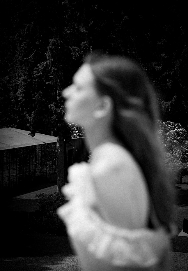 Photographe mariage champetre portrait noir et blanc